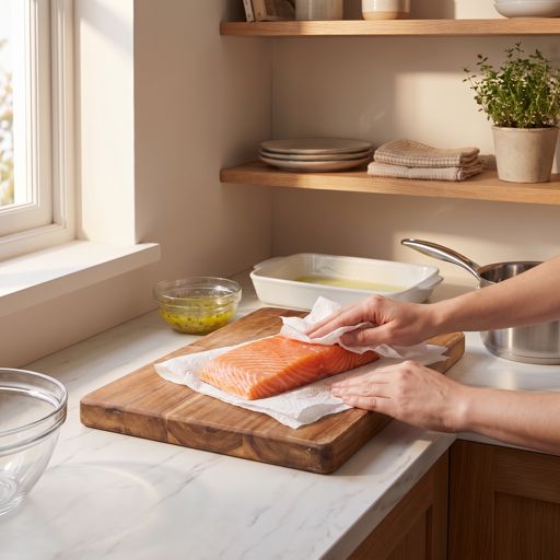 Step 4a: Season the Salmon
