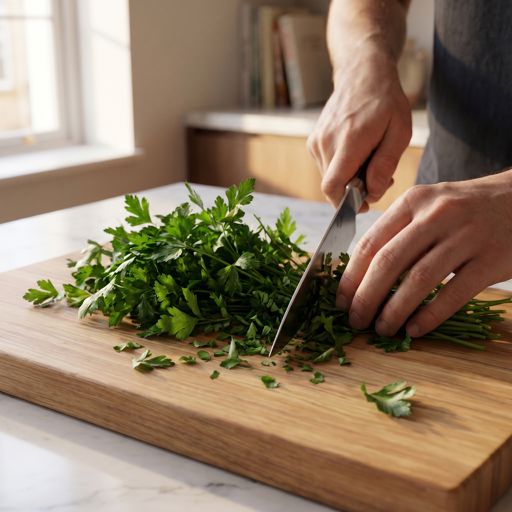 Roughly Chopped fresh parsley