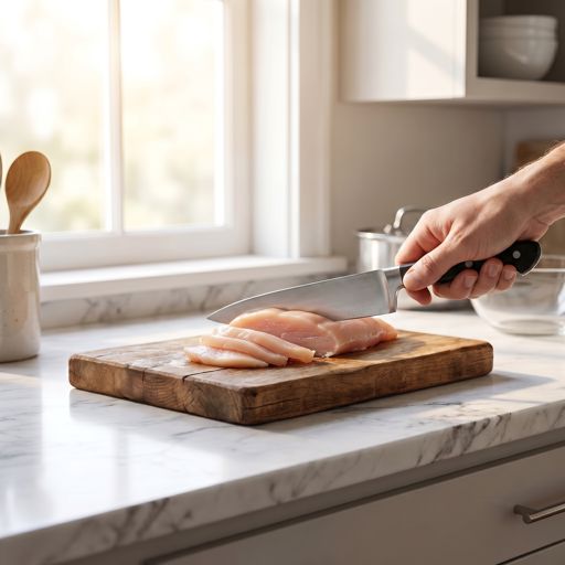 Thinly Sliced boneless skinless chicken breast
