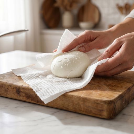 Patted Dry fresh mozzarella
