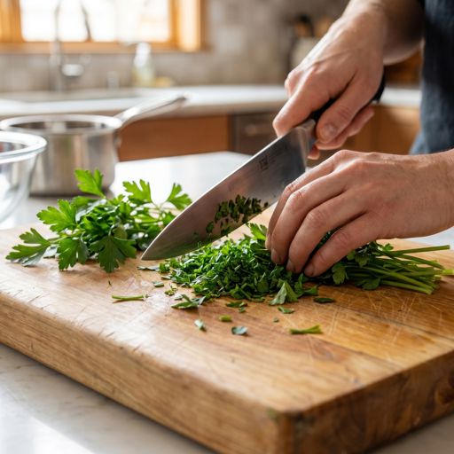 Chopped fresh flat-leaf parsley
