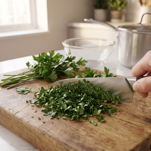 Finely Chopped flat-leaf parsley