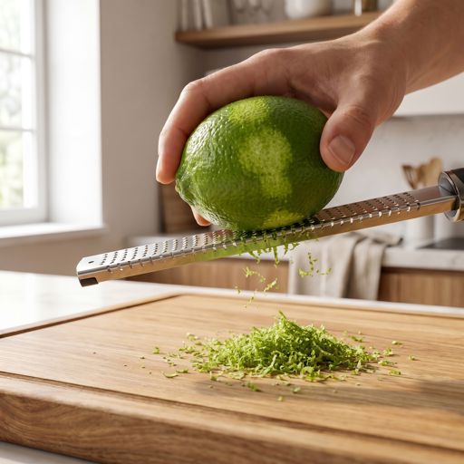 Zested lime