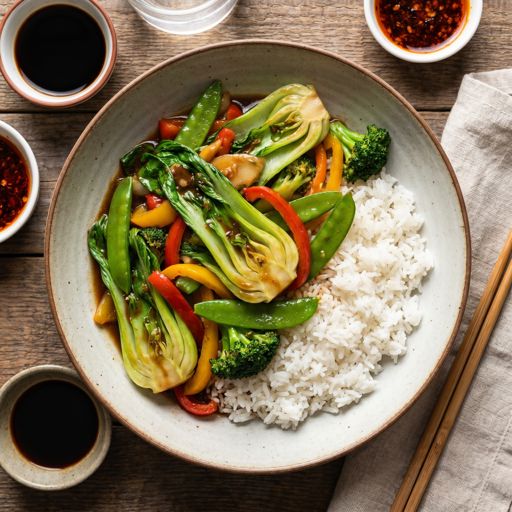 Sizzling Chinese Vegetable Stir Fry