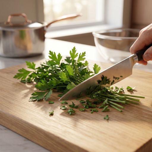 Roughly Chopped fresh flat-leaf parsley