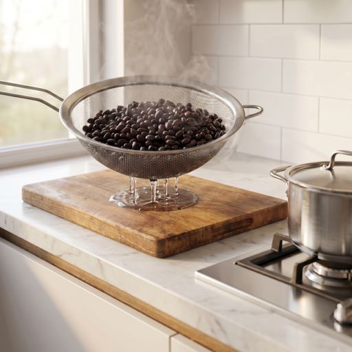 Drained black beans