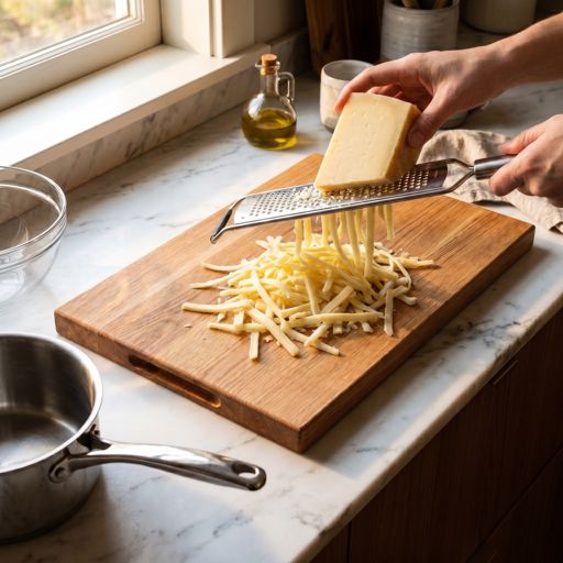 Shredded Gruyere cheese