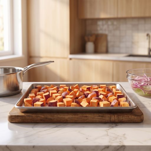 Step 3a: Season the Sweet Potatoes