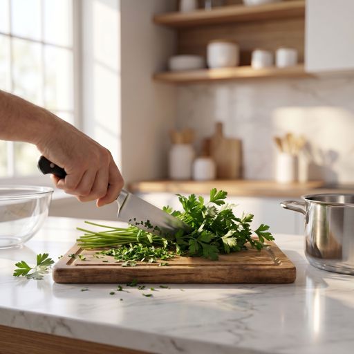 Chopped fresh flat-leaf parsley